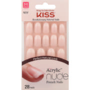 Salon Acrylic Nude Artificial French Nails Graceful