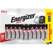 Max AA Batteries 12 Pack