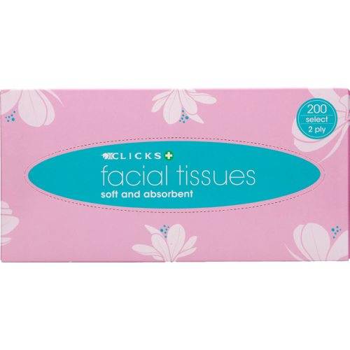 2-Ply Facial White Tissues 200 Tissues