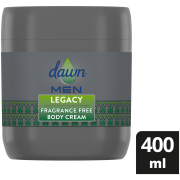 MEN Fragrance Free Body Cream Legacy For Sensitive Skin 400ml