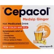 Medsip Hot Medicated Drink Ginger 8s
