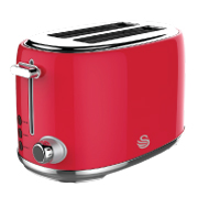 Retro 2 Slice Toaster Red