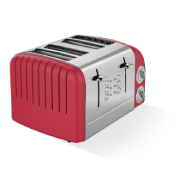 Toaster Red 4 Slice