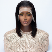 Straight Peruvian Bob Wig 13x4