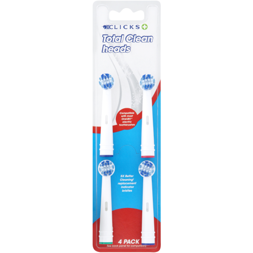 Refill Heads For Oscillating Toothbrush 4 Pack