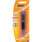 Clic Medium Pens Black 2 pack