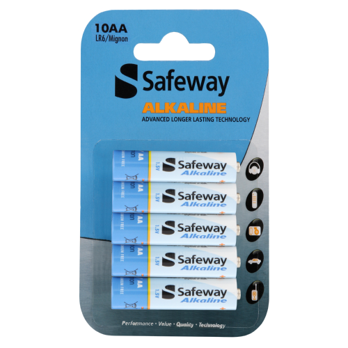 AA Alkaline Batteries 10 Pack