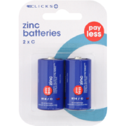 Zinc Batteries C 2 Pack