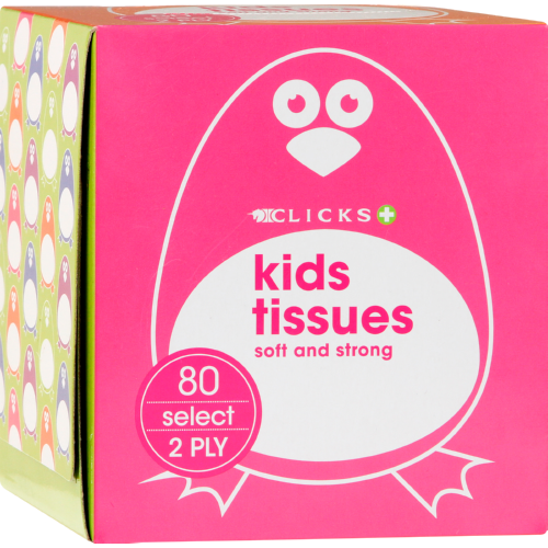 Kids 80 2-Ply Facial Tissues