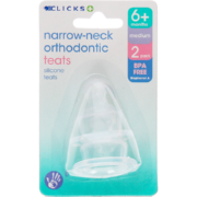 Narrow-Neck 2 Orthodontic Teats Medium