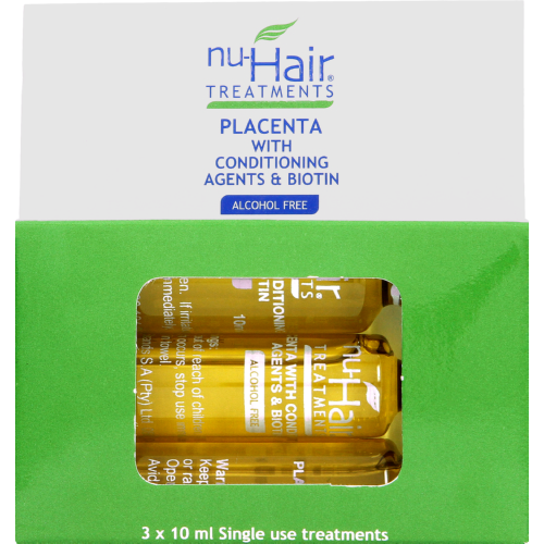 Treatments Placenta With Conditioning Agents & Biotin 3 Applications