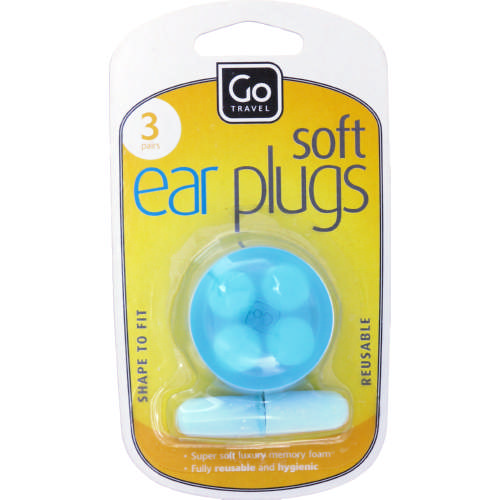 Soft Ear Plugs 3 Pairs