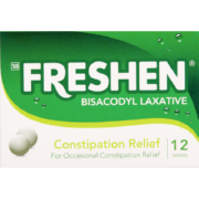Bisacodyl Laxative 12 Tablets