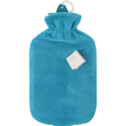 Hot Water Bottle With Cover & Pom Pom Teal