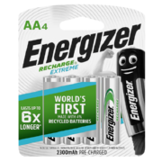 Recharge Extreme AA Rechargeable Batteries 4 Pack