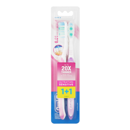 Ultra Thin Sensitive Toothbrush 2 Pack