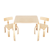 Scandi Playing Table & Chairs Natural